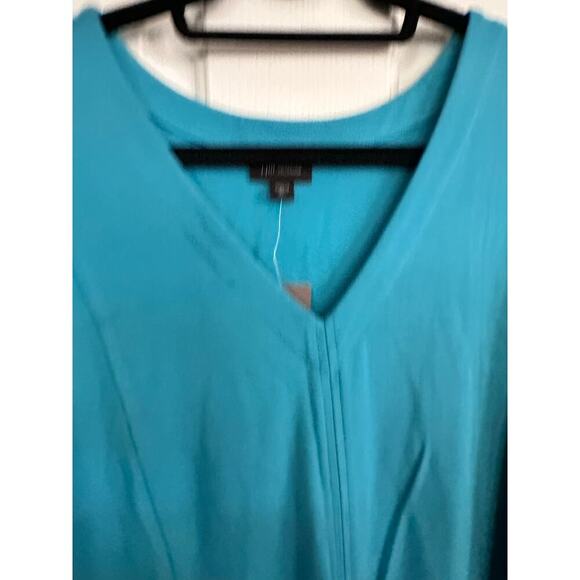 NWT J.Jill Turquoise Stretch Lagenlook Lounge Shift Tunic Maxi Dress Size XLT - Picture 5 of 9
